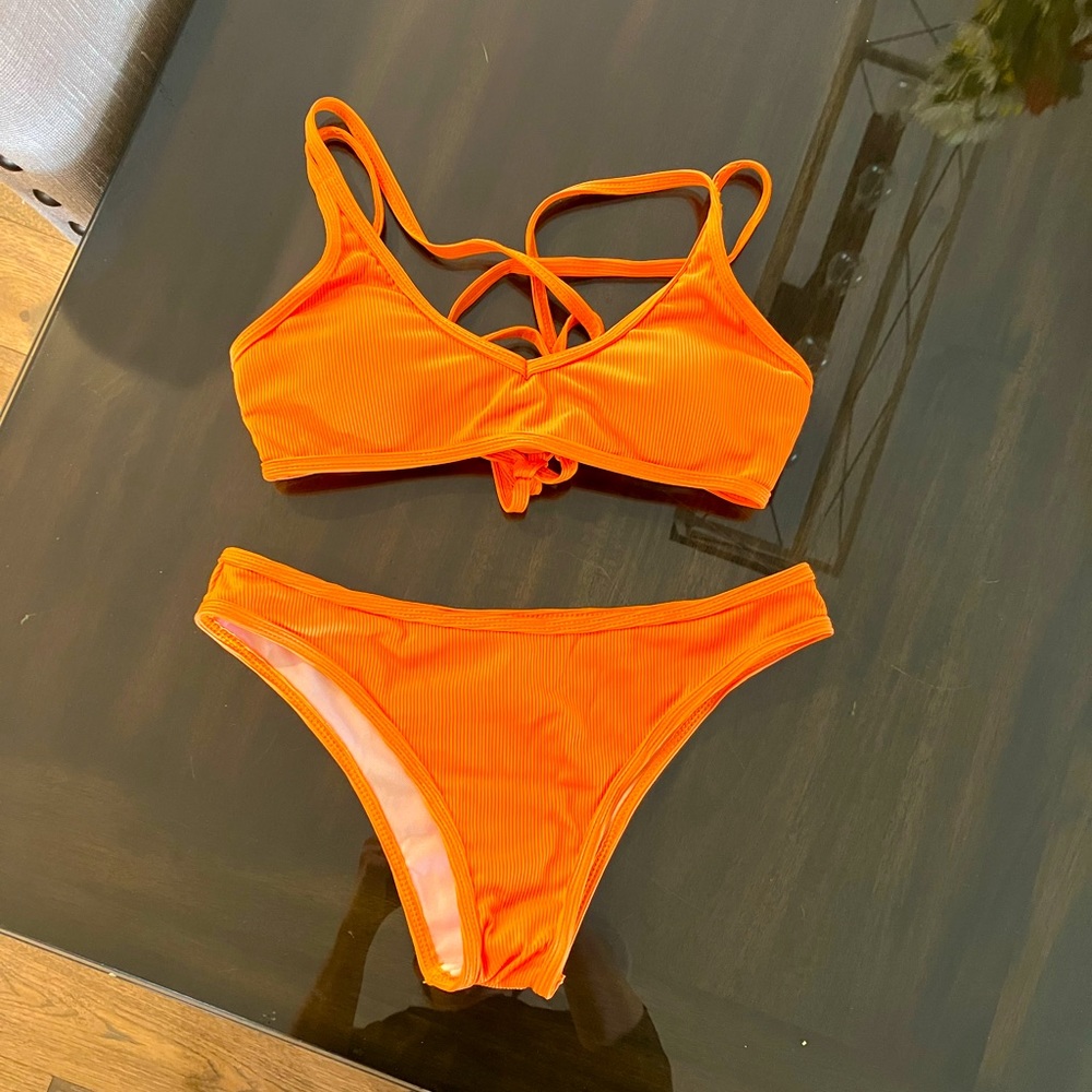 Brand New Bikini size XXS XXSmall Orange Super Cute Women/Teen